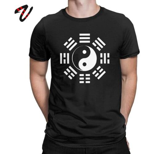 Men Yin Yang Tshirt Ching Kungfu Art Chinese T Shirt Tai Chi 100% Cotton Clothing Awesome Short Sleeve Tees Best Gift T-Shirt