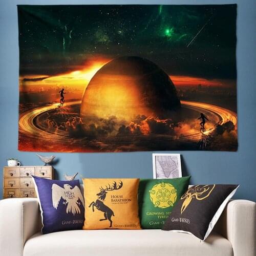 Free Galaxy Space Work Psychedelic Tapestry Wall Hanging Nature Scenery Wall Tapestry Mandala 3d Hippie Tapestry Large 170*240cm