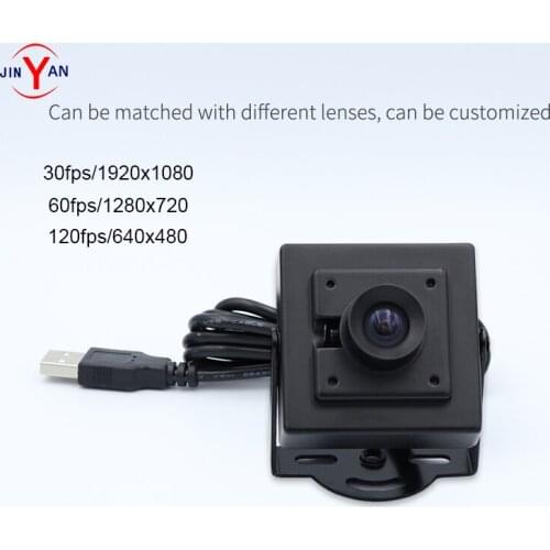 JinYan 2 MegaPixel HD HS 120fps Distortionless Lens Bank monitoring UVC USB2.0 Industrial shooting camera OV2710 HDR
