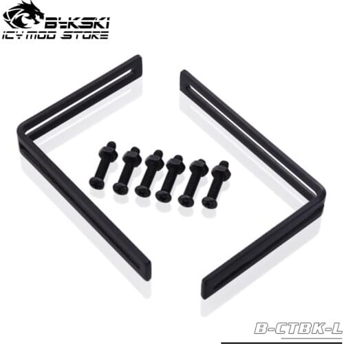 Bykski Cylindrical Water Tank Bracket L-shaped Bracket Semicircular Bracket Fixture Fixing Bracket B-CTBK-L