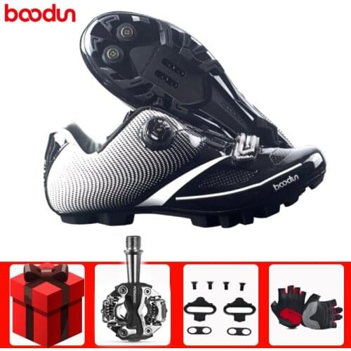 BOODUN Cycling Shoes Sapatilha Ciclismo Mtb Men Sneakers Women Mountain Bike Self-locking Breathable SPD Bicycle Pedals Shoes