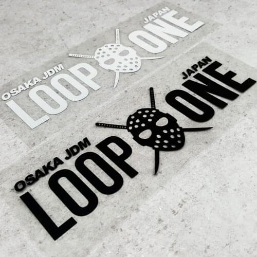 Locotive Car Styling Vinyl Applique Auto Window Tail Decorate Stickers for KANJOZOKU OSAKA JDM Japanese LOOP ONE