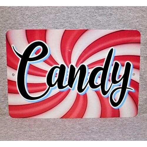 Metal Sign Candy Store Shop Sweets Lollies Confection Sugar Gum Chocolate Candies Treats Goodies Snack