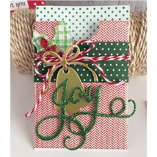 Words Joy Metal Cutting Dies Stencils For DIY Scrapbooking Photo Album Embossing Paper Cards Crafts Christmas Decor 2018 New Die