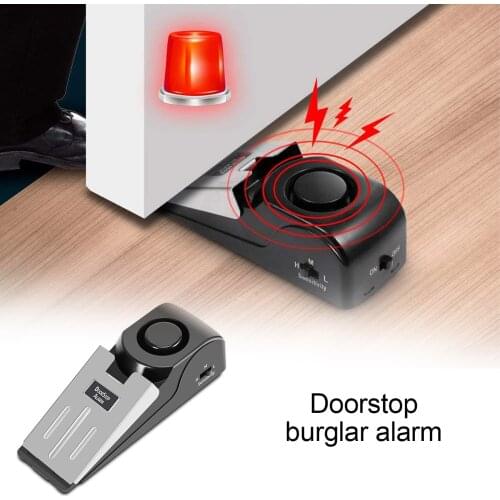 Upgraded Door Stopper Security Alarm Portable 120 dB Wedge Door Stop Alarm for Travel Home Apartment House