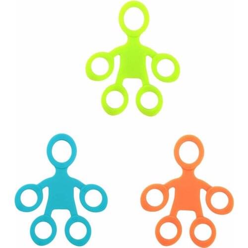 New Fitness Hand Finger Trainer Pull Ring Band Tension Tool Strength Exerciser Training Finger Rehabilitation Silicone Trainer