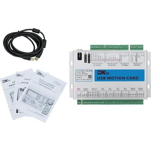 New Upgrade XHC MK4-V CNC Mach3 USB 4 Axis Motion Control Card Breakout Board 2000KHz (2MHz) Support Windows 7, 10(32-bits)