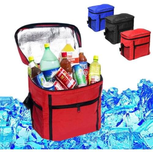 New Picnic Large Portable Cool Bag Insulated Thermal Cooler for Food Drink Lunch Zipper Take-out Dropship #0406