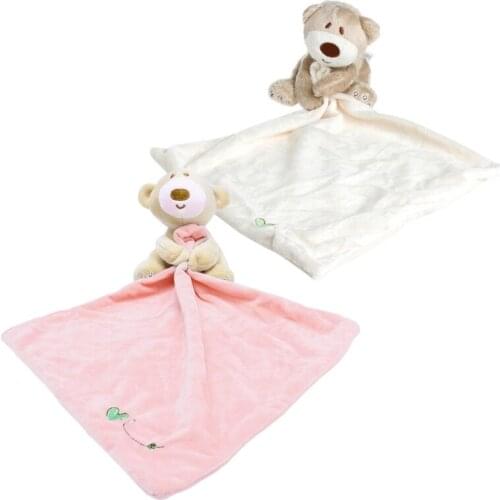 Baby Kids Comforter Washable Blanket Teddy Bear Soft Smooth Toy Plush Stuffed Drop Ship