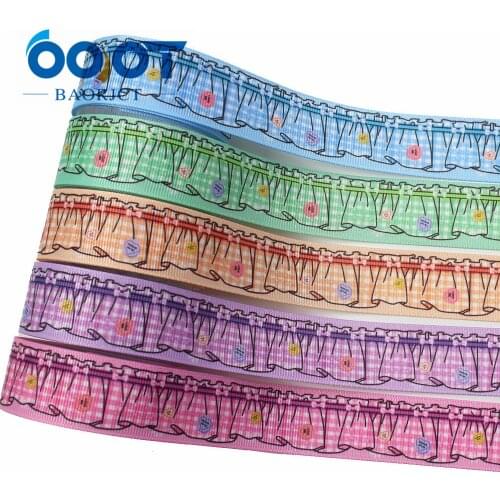OOOT BAORJCT I-191221-2792,25mm,10yards Cartoon Thermal transfer Printed grosgrain Ribbons,bow cap DIY accessories decorations