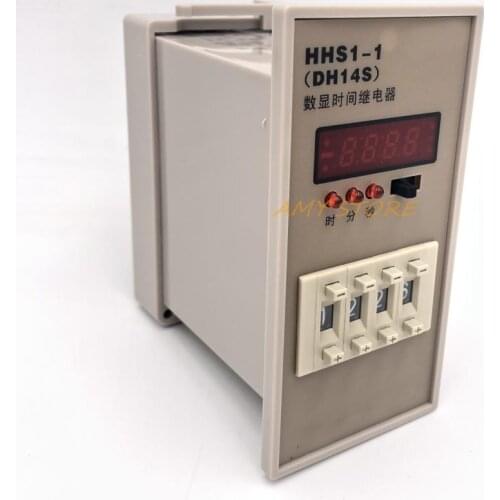 Panel Mount0.01s-99h99m Programmable Timer TimeRelay 11Pin DH14S/HHS1-1 PowerOn TwoGroup Delay w Reset Suspend DC/AC24V 220V380V