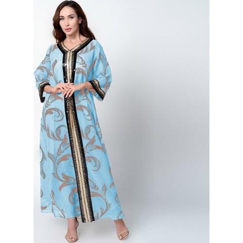 Turkey Islam Muslim Maxi Dress African Kaftan Moroccan Caftan Abaya Dubai Dresses For Women Djellaba Robe Longue Femme Musulmane