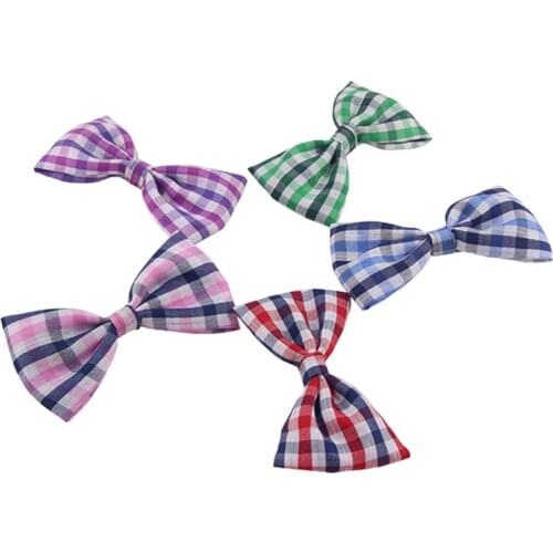 Dog Handtied Fabric Bow Headbands Hair Clips Hairpin Spring Floral Bow headband Baby Girl Hairgrips Hair Accessories