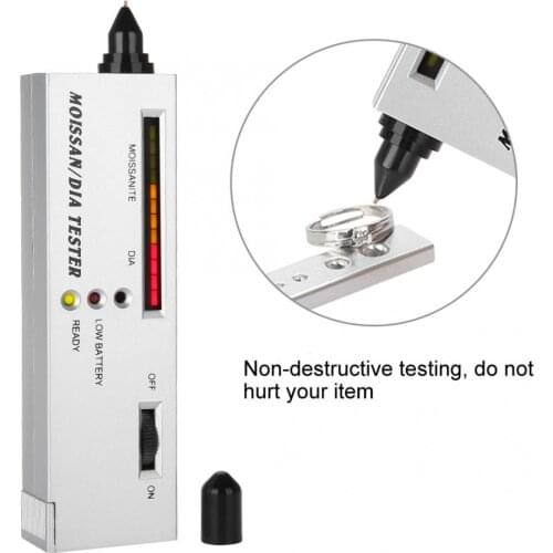 Professional Moissan LED Indicator Diamonds Tester Moissanites Detector Pen Gemstone Selector Jewelry Testing pick up Tool New