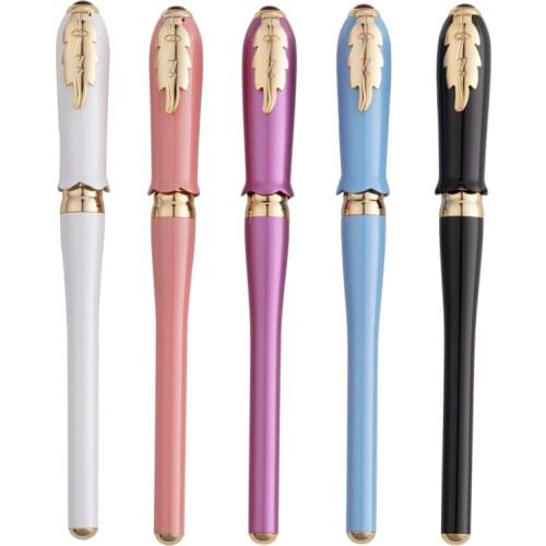 Picasso 986 Greek Irene Pimio Rollerball Pen 5 Colors Female Bud Cap Leaf Clip Office Signature Writing Gift Pen With Gift Box