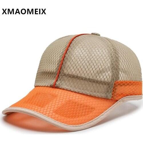 XMAOMEIX New Summer Children Hat Breathable Mesh Baseball Cap Boys Girls Snapback Cap Adjustable Size Primary School Sports Caps