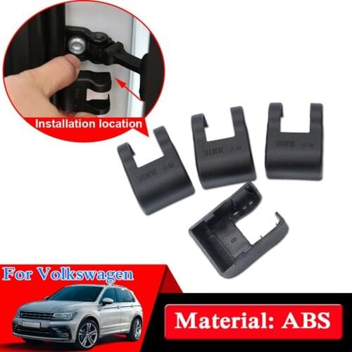 Car Styling Door Check Arm Protection Cover For VW Tiguan T-ROC Polo Golf Jetta Touran Tearmont Car Door Lock Protective Covers