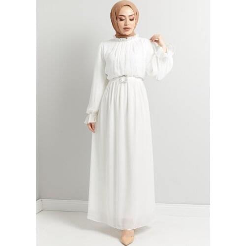 Womens Complete Lined Kaftan Abaya Dubai Turkey Muslim Fashion Dress Islamic Clothing For Women African Long Dresses