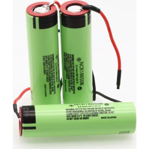 1-10PCS new NCR18650B 3.7V 3400mAh 18650 rechargeable lithium battery for battery + DIY Linie