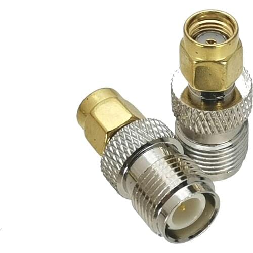 1Pcs RP-SMA RPSMA Male Jack to RP-TNC RPTNC Female plug RF Adapter Connector Coaxial High Quanlity