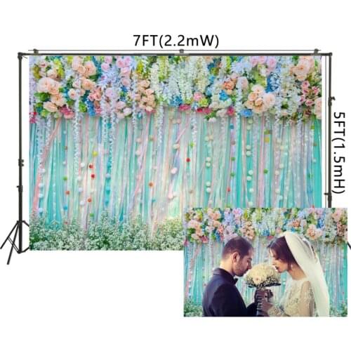 3D Blooming Roses Flower Wall Backdrop For Bridal Shower Wedding Background Portraits Photocall Floral Wedding Backdrops Vinyl