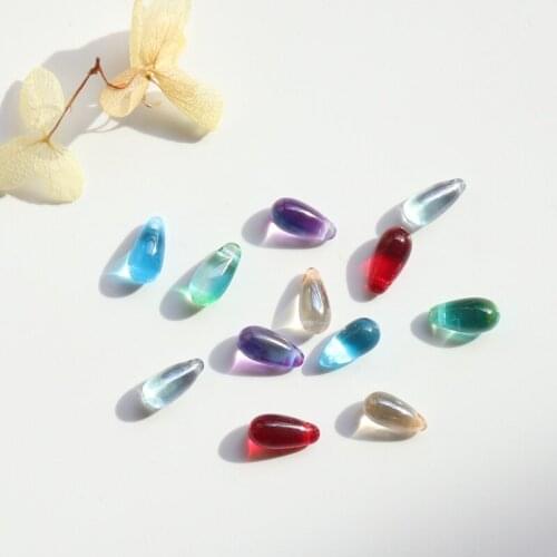 5*10MM 50Pcs Mixed Colors Water Drop Teardrop Czech Glass Crystal Bead Jewellery Charms Jewelry Beads