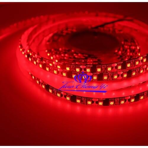 5M 2835 SMD 600Leds Red Flexible LED Strip DC12V Black PCB IP65 waterproof