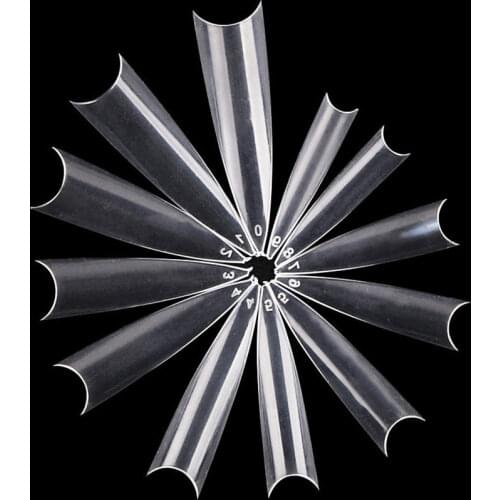 Nail Patch Transparent Ghost Tip French Salon Long Point False Nail Patch 600 Pieces Bag Pointed nails,French nails, transparent