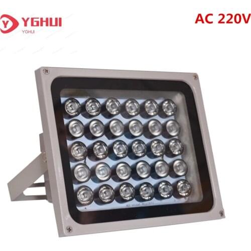 AC 220V CCTV LEDS 30pcs IR Infrared Illuminator Night Vision 850nm IP65 Metal Outdoor CCTV Fill Light For Surveillance Camera