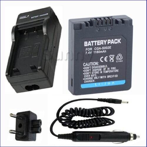 Battery and Charger for Panasonic LUMIX DMC-FZ1,D MC-FZ2, DMC-FZ3, DMC-FZ4, DMC-FZ5, DMC-FZ10, DMC-FZ15, DMC-FZ20 Digital Camera