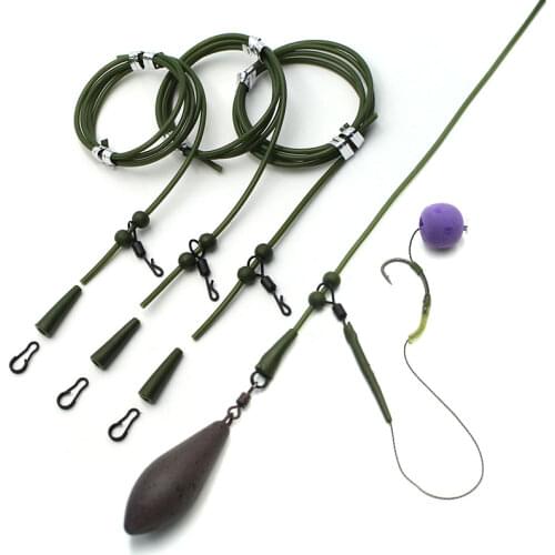Carp Fishing Equipment Hair Rig Quick Change Swivels For Fishing Accessories Carp Tubing Anti Tangle Sleeve Carp Tackle Set