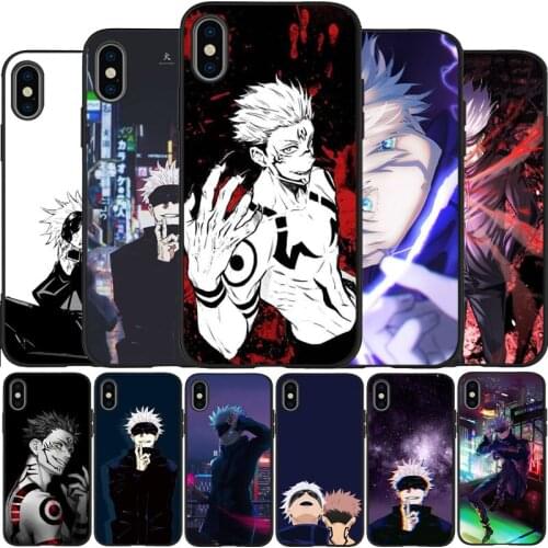 Jujutsu kaisen comic horror anime Black Phone Case For IPhone 12 Mini 11 Pro Max XR XS XSMax X 5 5S SE 2020 6 7 8 Plus TPU