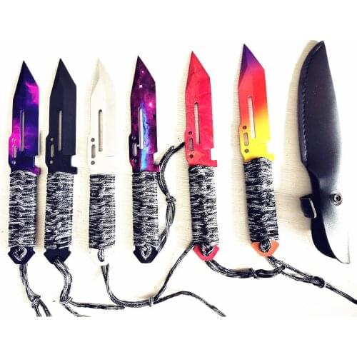 CS GO Hunting Fixed Blade Knife Tactical Combat Survival Knives Hike Outdoor Self Defense Hunting Survival Knife