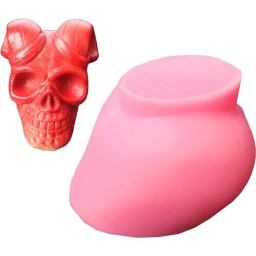 Antler Skull Silicone Epoxy Resin Casting Mold Ornament Jewelry Making T21F