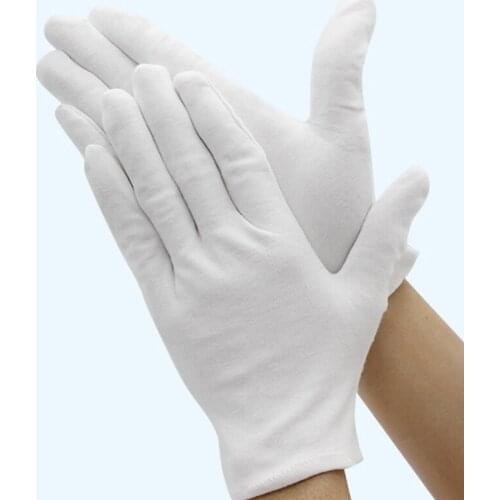 Cotton glove Thin money Etiquette reception Labor protection gloves White glove Wear-resistant and wear-resistant