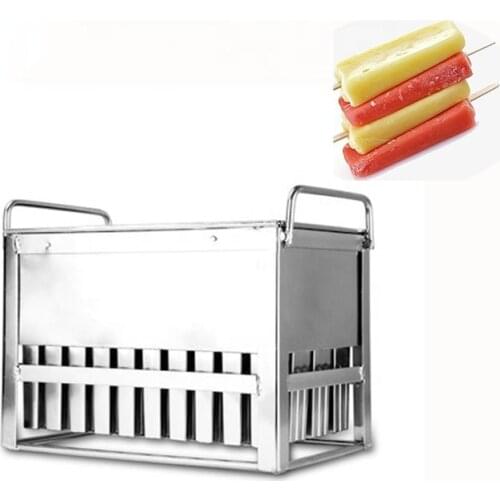 Diy Stainless Steel Ice Cream Tools Equipment Popsicle Models Ice Lolly Mould Ice Cream Stick Mold 6/8/12 Grid