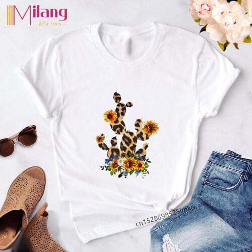 Summer Female Fashion T Shirt Leopard Print Streetwear Casual T-shirt Woman 2020 Tops Tshirt Tee Shirts Women Drop shipping