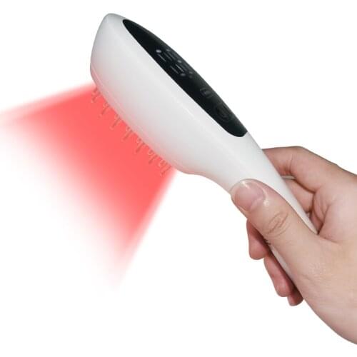 Hair Growth Massage Comb Anti Hair Loss Therapy Infrared Red Blue Light Vibration Massager Hair Care Hair Brush