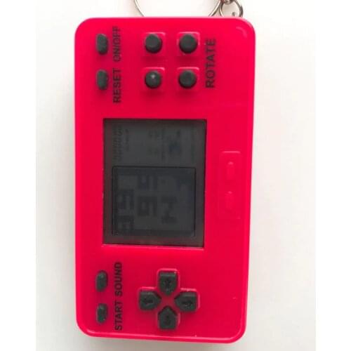 Mini Portable Retro Classic Game Console Handheld Game Player with Keychain for Kids Children Educational Gaming Toys Gifts B85B