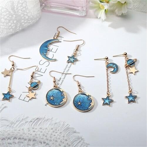 1pcs Blue Series Fashion Earring Party Favors Gifts Guests Presents Valentines Wedding Girlfriend Day Romance Souvenir