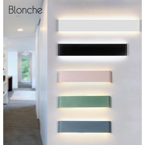 Nordic Wall Lamp Modern Led Wall Light for Home Indoor Macaron Sconce Bedroom Lamp Aisle Bedside Stairs Bathroom Light Fixtures