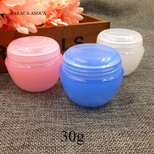 New 6 color 30g Cosmetic Empty Jar Pot Makeup Face Cream Container Cosmetic Empty 50 psc/lot