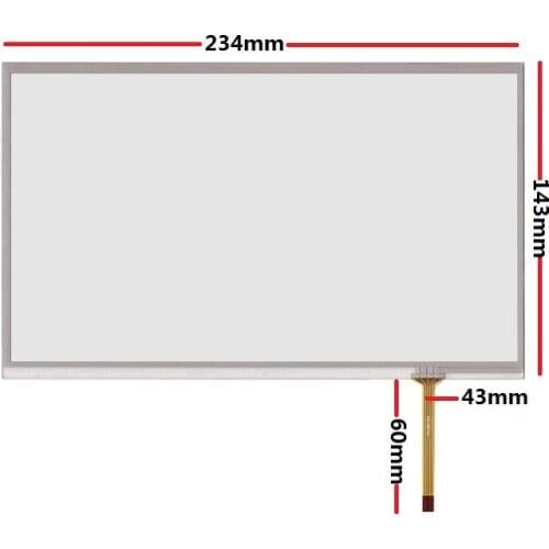 New 10.1 inch 4-wire resistive touch screen 234*143mm is suitable for industrial equipment with handwriting screen