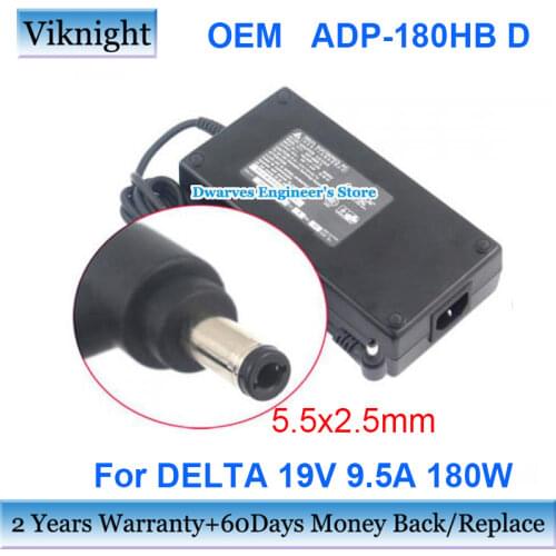 Genuine 19V 9.5A 180W DELTA AC Adapter For ASUS G75 G75V G75VW For MSI GT60 16F1 16F2 GT70 GT780DXR ADP-180HB Power Supply