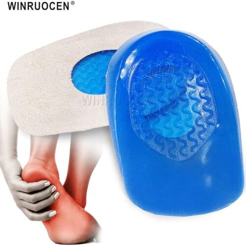 SEBS Half Insoles Unisex Foot Care Plantar Fasciitis Achilles Tendonitis Heel Spur Pad Pain Relief Flannel Massage Inserts