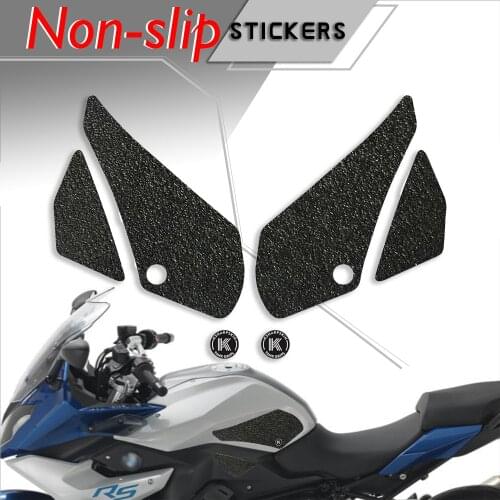 Motorcycle Non-slip Sticker Grips Protector Decal Gas Knee Grip Tank Traction Pad decals For BMW 2014-2018 R1200RS r1200 rs