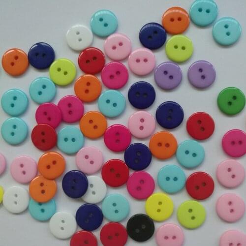 200pcs Mixed Buttons Childrens Clothing Button Wholesale Diy Resin 9/10/15MM Scrapbook Bouton for Clothing Hand Knitting Tool