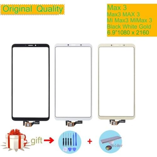 For Xiaomi Mi Max 3 Max3 Touch Screen Digitizer Touch Panel Sensor Front Outer Glass Lens For Xiaomi MAX 3 Touch screen Replace