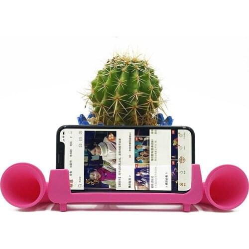 Mobile Phone Silicone Holder Sound Amplifier Loudspeaker Bracket for Home Office GDeals