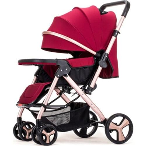 Foldable Travel Umbrella Baby Stroller Carriage Buggy Pushchair Pram Newborn Baby Trolley Universal Casters